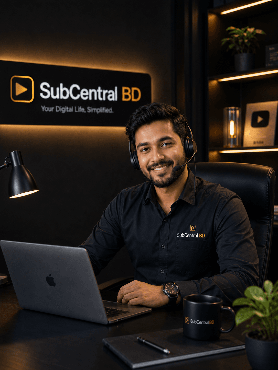 Friendly SubCentralBD support representative ready to help customers